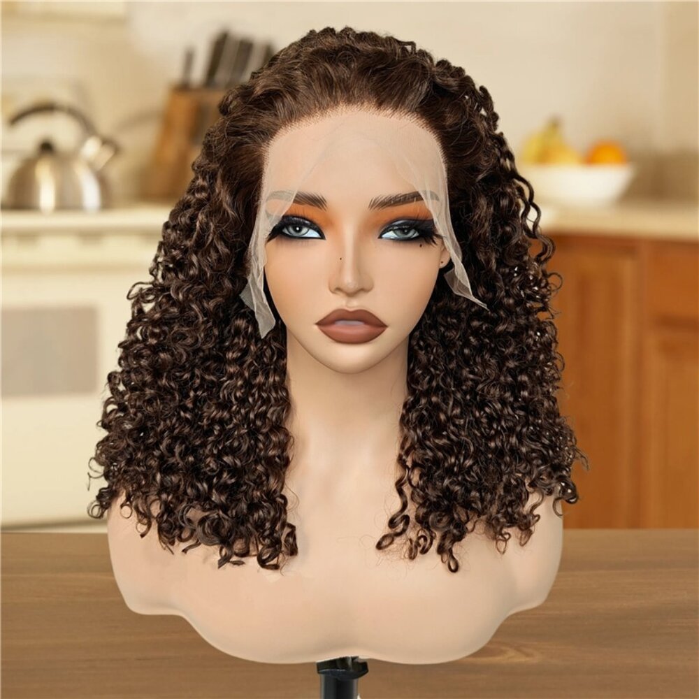 ✨ Glueless Water Wave Pixie Curly Wig – 100% Human Hair | Effortless, Glamorous